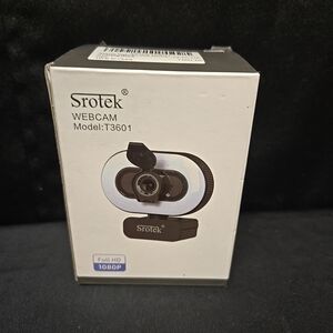 Srotek Webcam Full HD 1080p Model T3601 Plug & Play Built In Mic